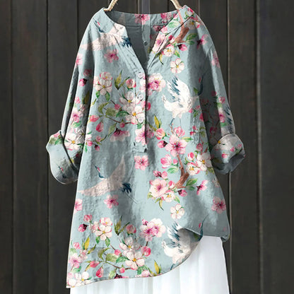 Bris™- Bluse med blomstermønster