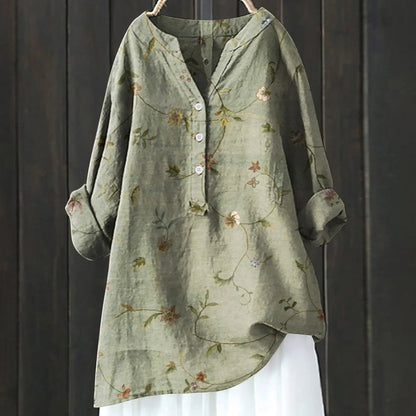 Bris™- Bluse med blomstermønster