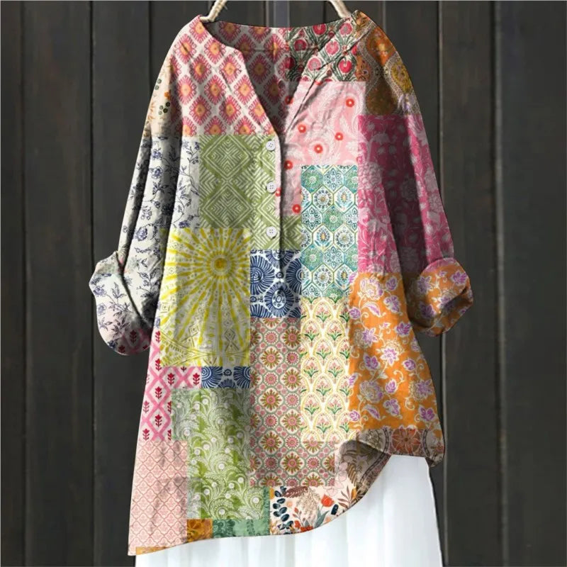 Bris™- Bluse med blomstermønster