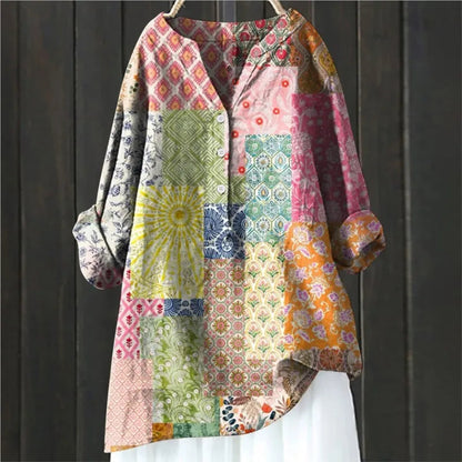 Bris™- Bluse med blomstermønster
