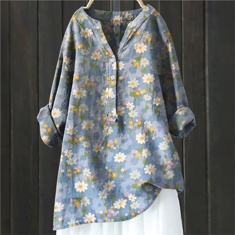 Bris™- Bluse med blomstermønster