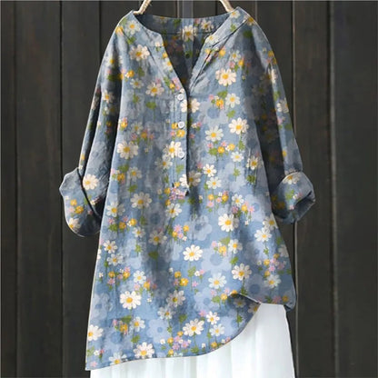 Bris™- Bluse med blomstermønster