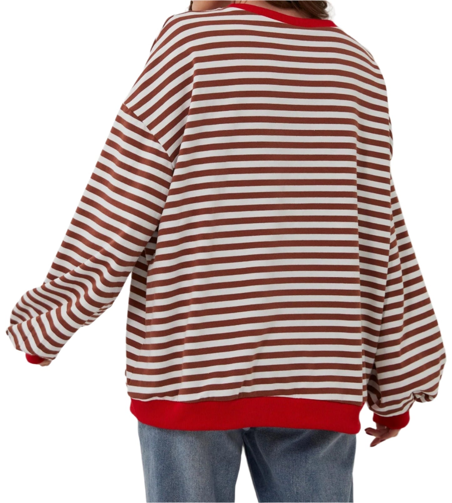 Shaira™ – Stripete sweatshirt for kvinner