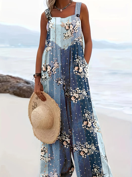Isabella™ - Blomsterstripete jumpsuit