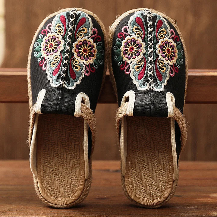 Kathy™ - Vintage-blomstrede sandaler