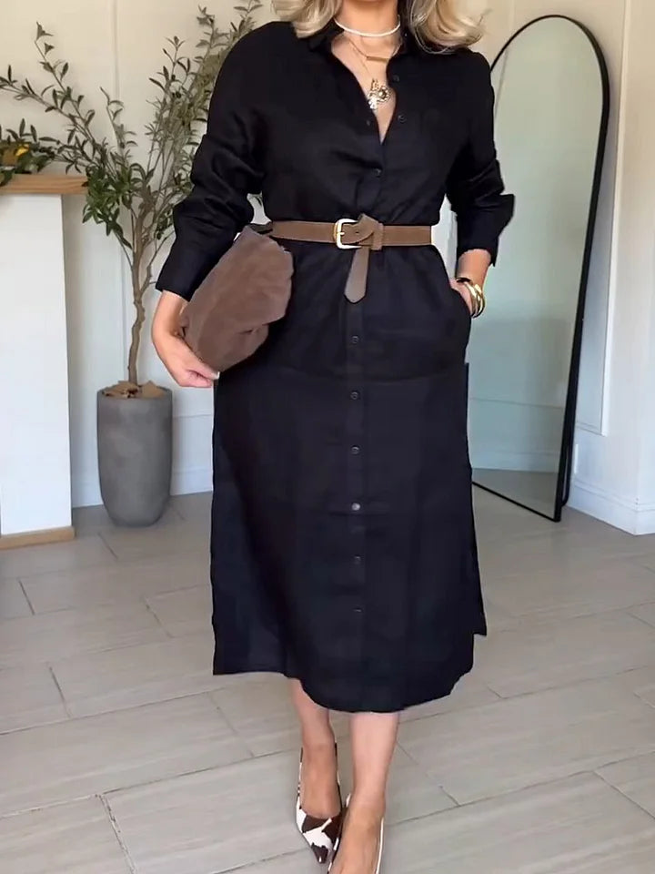 Colette™ –Elegant skjortekjole kvinner