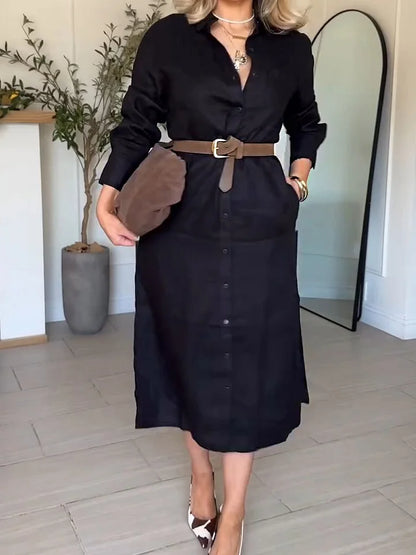 Colette™ –Elegant skjortekjole kvinner
