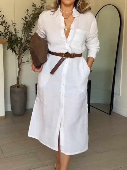 Colette™ –Elegant skjortekjole kvinner