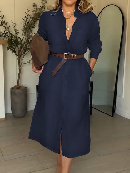 Colette™ –Elegant skjortekjole kvinner