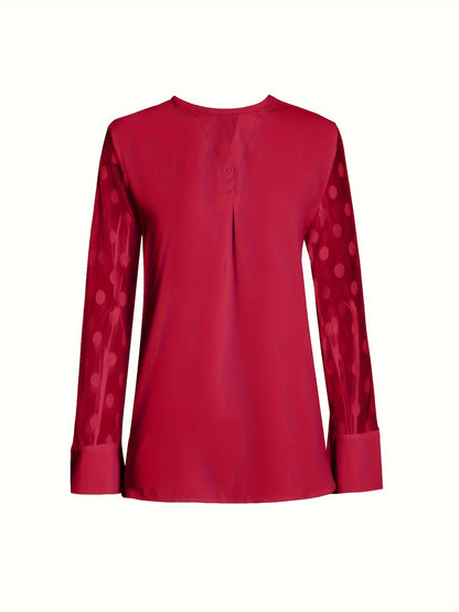 Neri™ - Elegant Topp med Utringning for Kvinner
