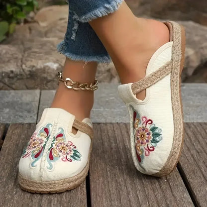 Kathy™ - Vintage-blomstrede sandaler