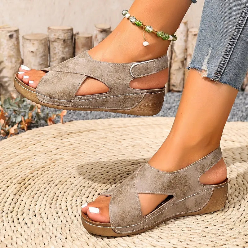 Kelra™ – Platåsandaler i vintage-stil