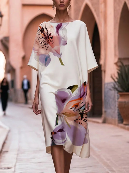 Zariah™ – Blomstret midikjole