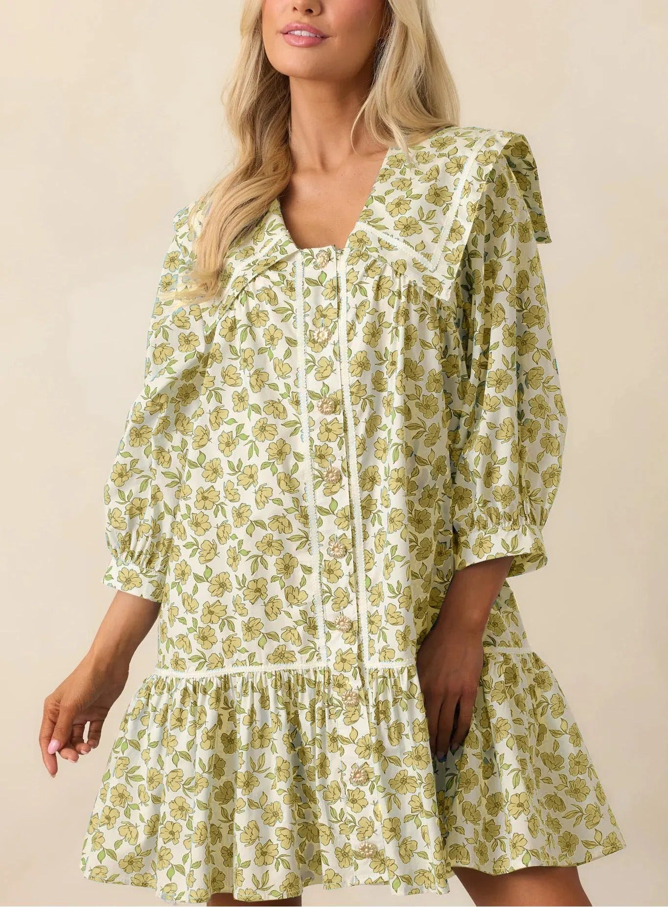 Darina™ - Blomstrete Hverdags Kjole