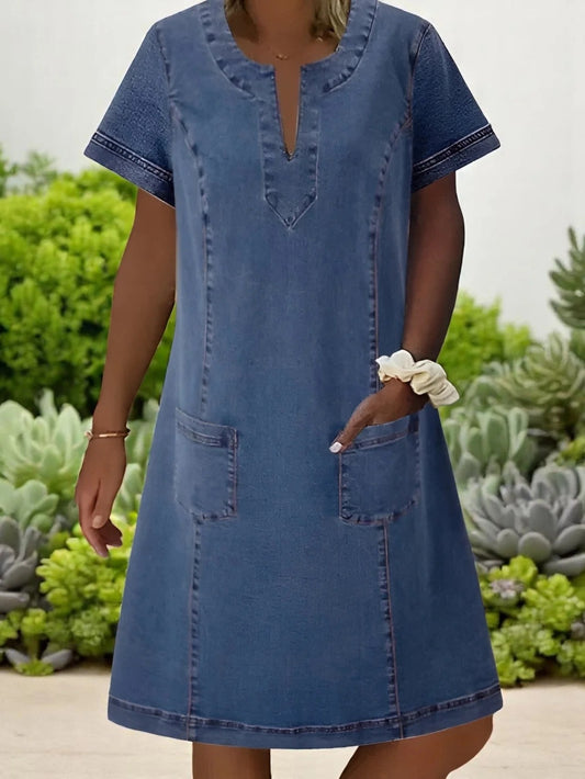 Jalia™ - Myk Denim Kjole