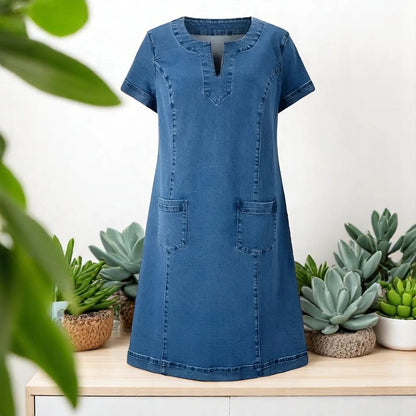Jalia™ - Myk Denim Kjole