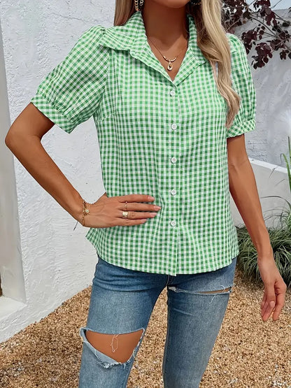 Laila™- skjorte med puffede ermer