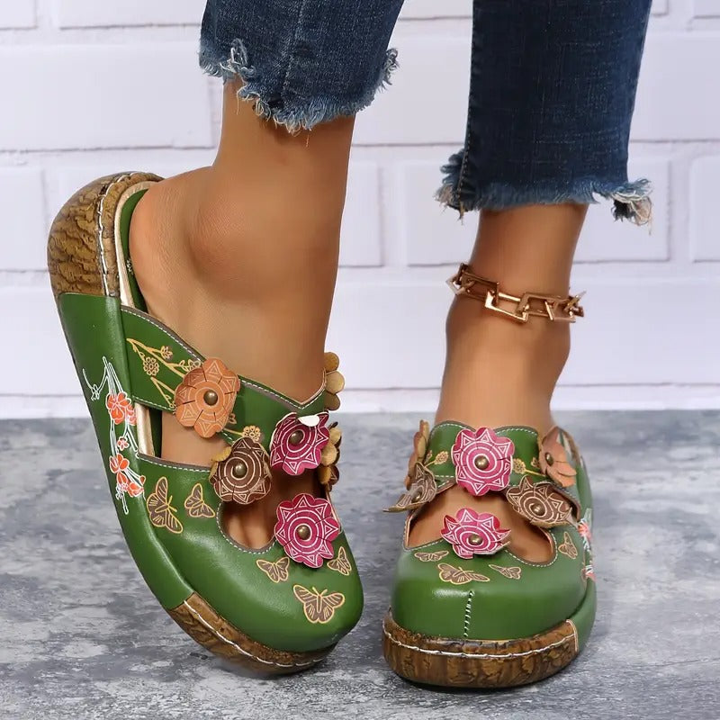 Yliana™ -  Blomstrete sandaler for kvinner