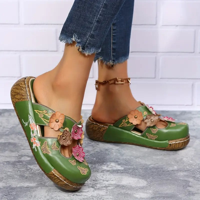 Yliana™ -  Blomstrete sandaler for kvinner