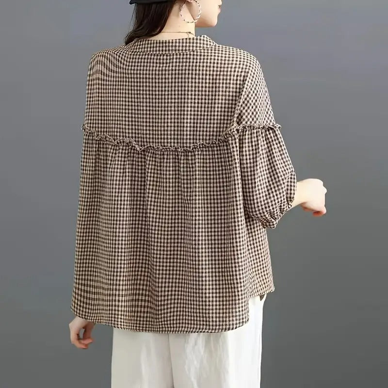 Nanna™ - Komfortabel og stilig bluse