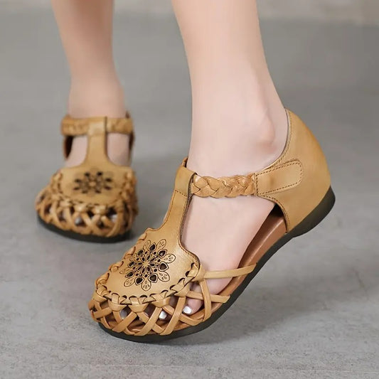 Celina™-Pustende flate sandaler